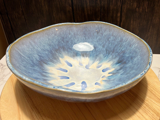 Centerpiece Serving Bowl | ROCK HOME Collection | 11.5 long x 11” wide x 4” tall