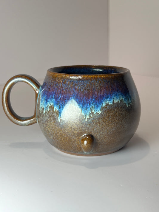 8 oz Rock Dogs Mug - Drippy Iron Lustre