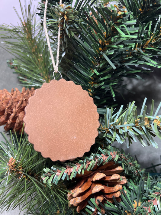 Handmade Rock Dogs Ornament - Cosmic Glitter