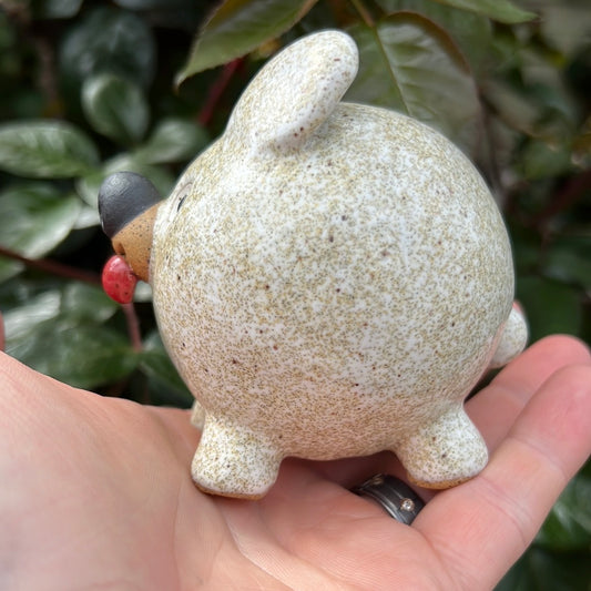 Handmade Rock Dog Collectible - Terrazzo