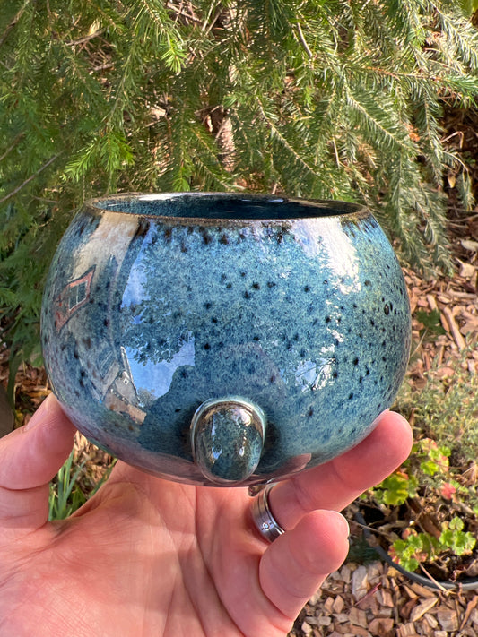 Rock Dogs Planter w/ drip hole - Deep Sea