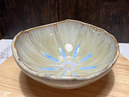 Centerpiece Serving Bowl | ROCK HOME Collection | 9” long x 9” wide x 4” tall