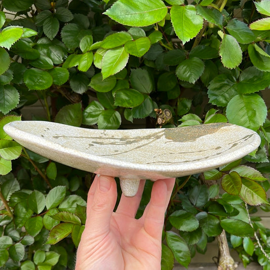 Decorative Accent Serving Dish | ROCK HOME Collection | 10” long x 7” wide x 3” tall