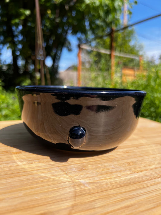 Rock Dogs Pet Serving Bowl - Glossy Black