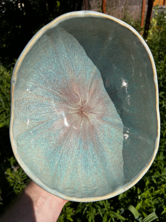 Centerpiece Serving Bowl | Limited Edition ROCK HOME Tropic Shores Collection | 10” wide x 5” tall