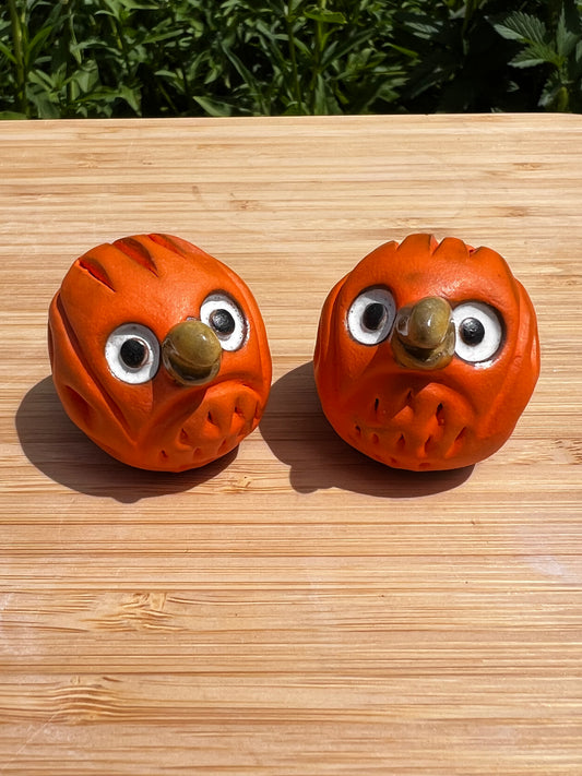 Owl Pebble Pal - Neon Orange
