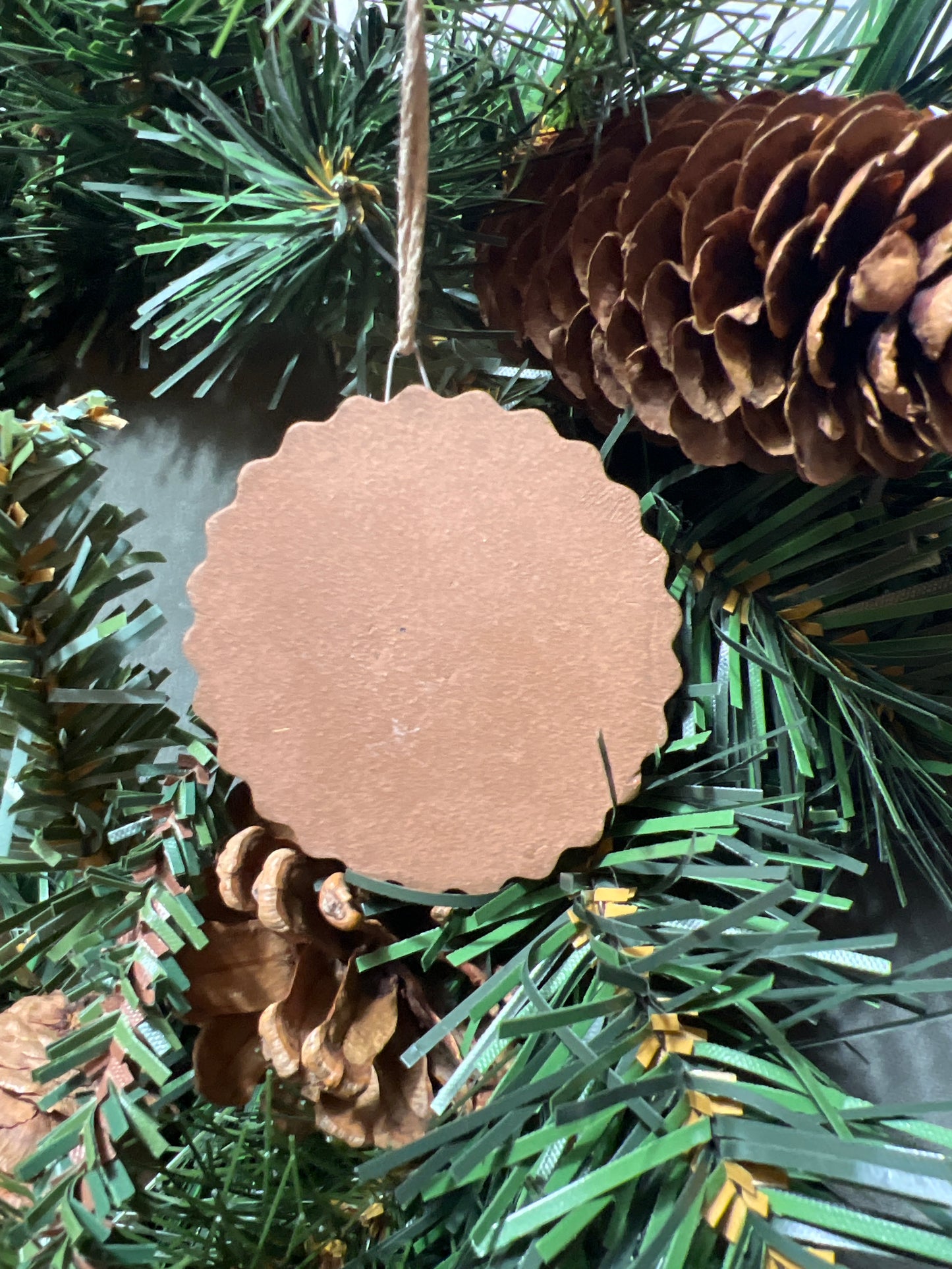 Handmade Rock Dogs Ornament - Purpled Blue