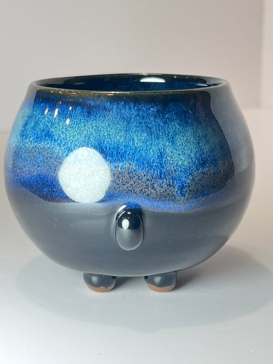Rock Dogs Planter w/ drip hole - Northern Lights