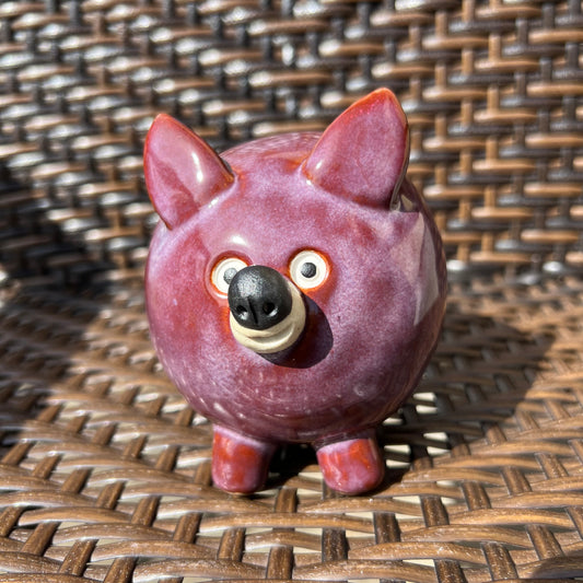 Handmade Rock Dog Collectible - Pinot Noir