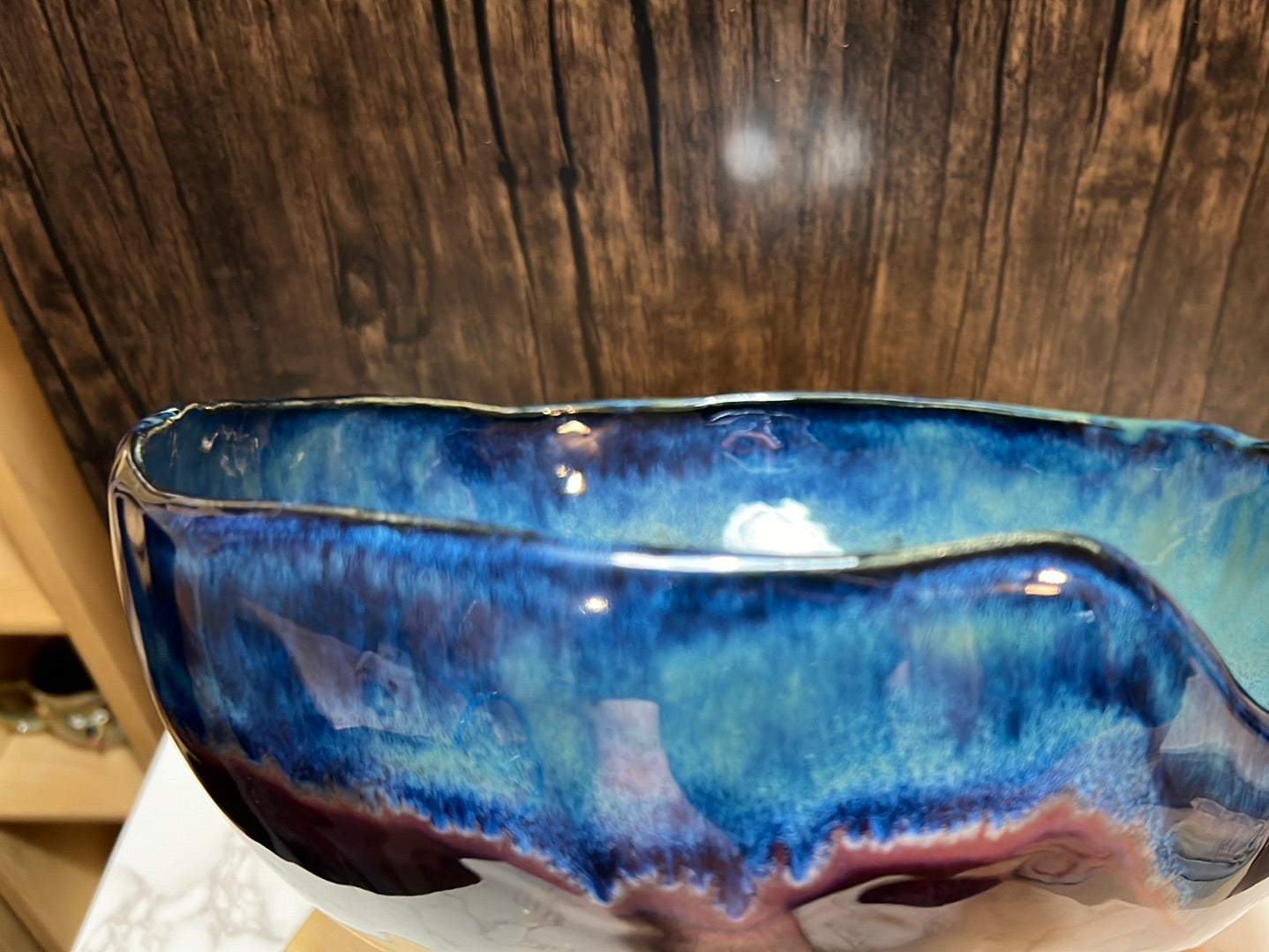 Centerpiece Serving Bowl | ROCK HOME Collection | 11.5 long x 11” wide x 6” tall
