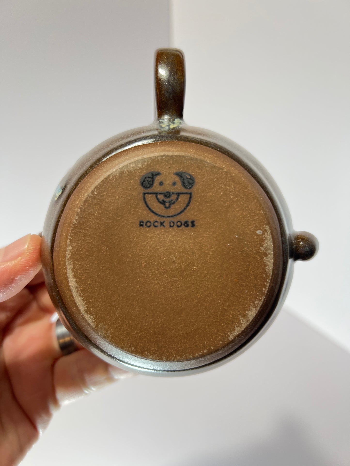 8 oz Rock Dogs Mug - Drippy Iron Lustre