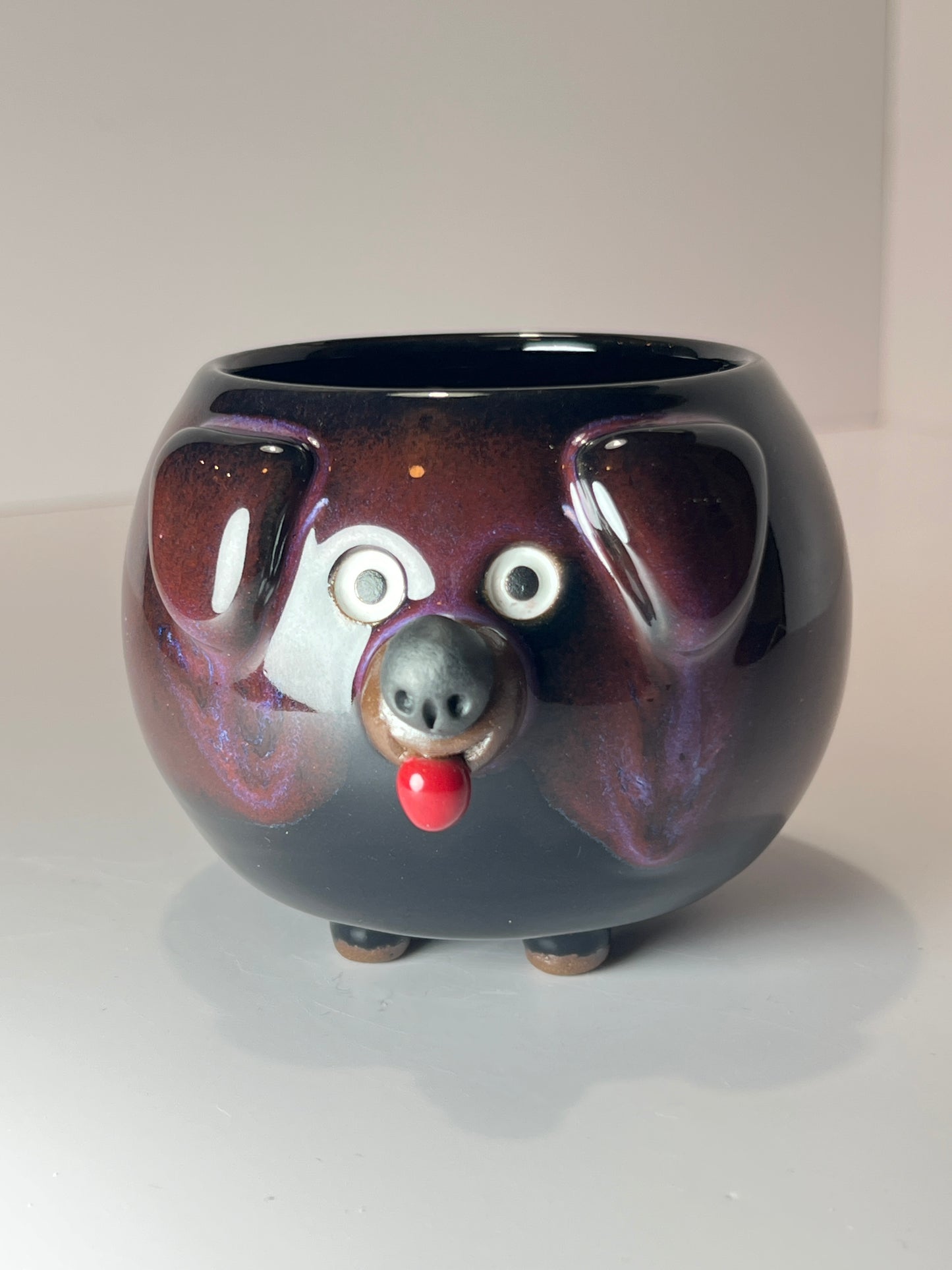 Rock Dogs Planter w/ drip hole - Purple Rain