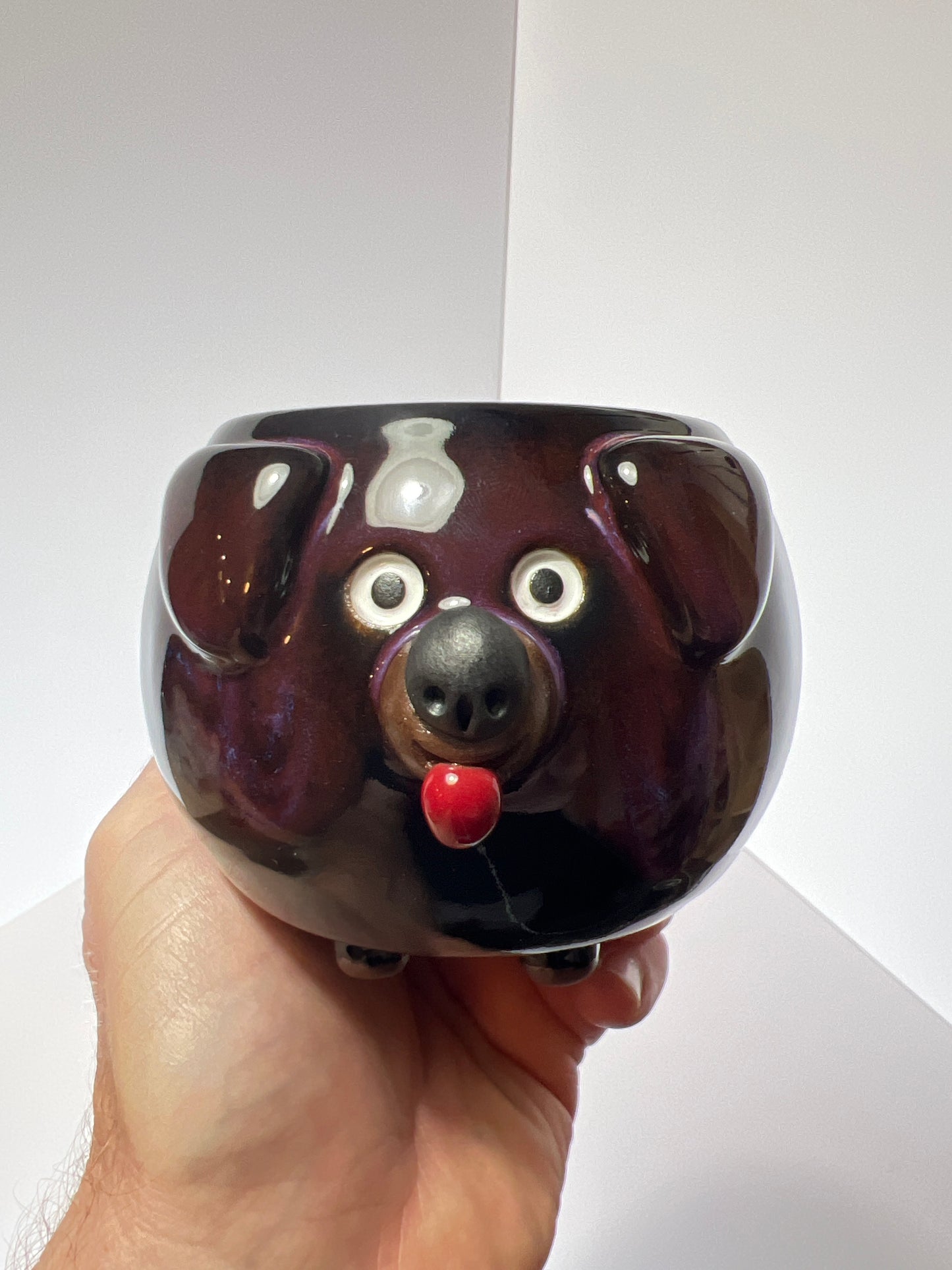 Rock Dogs Planter w/ drip hole - Purple Rain