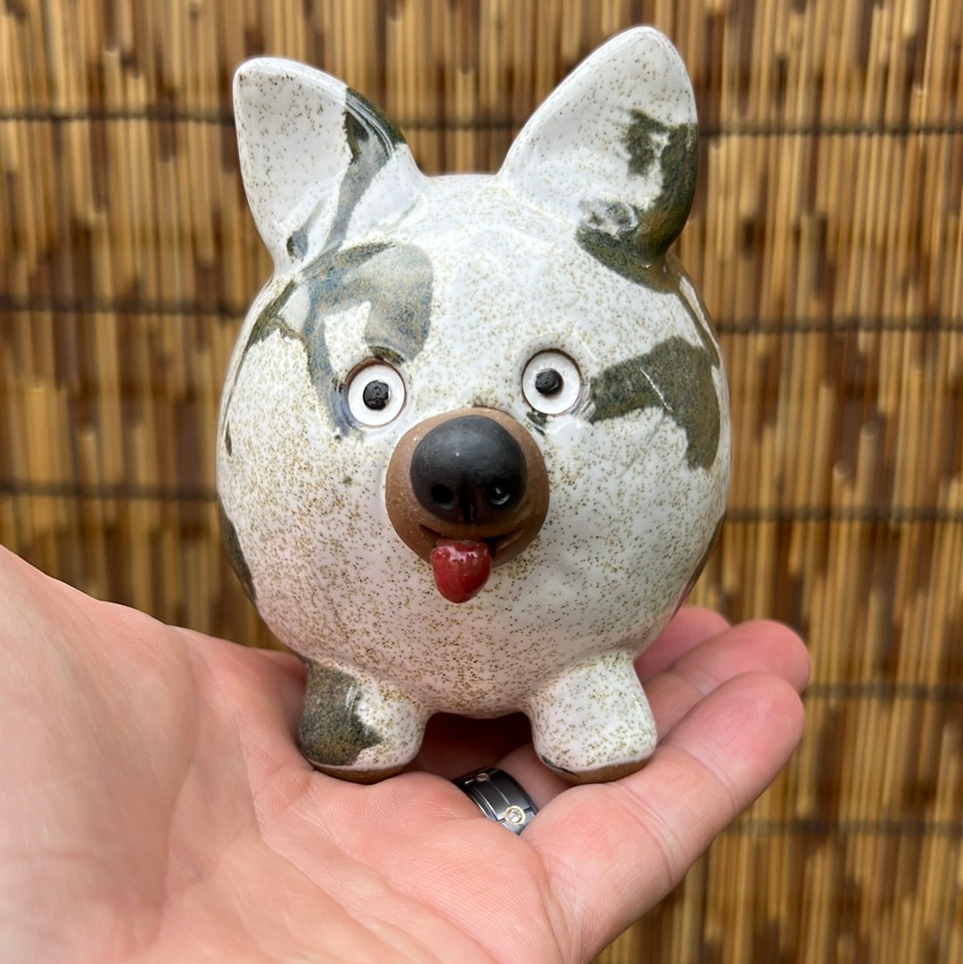 Handmade Rock Dog Collectible - Splattapus