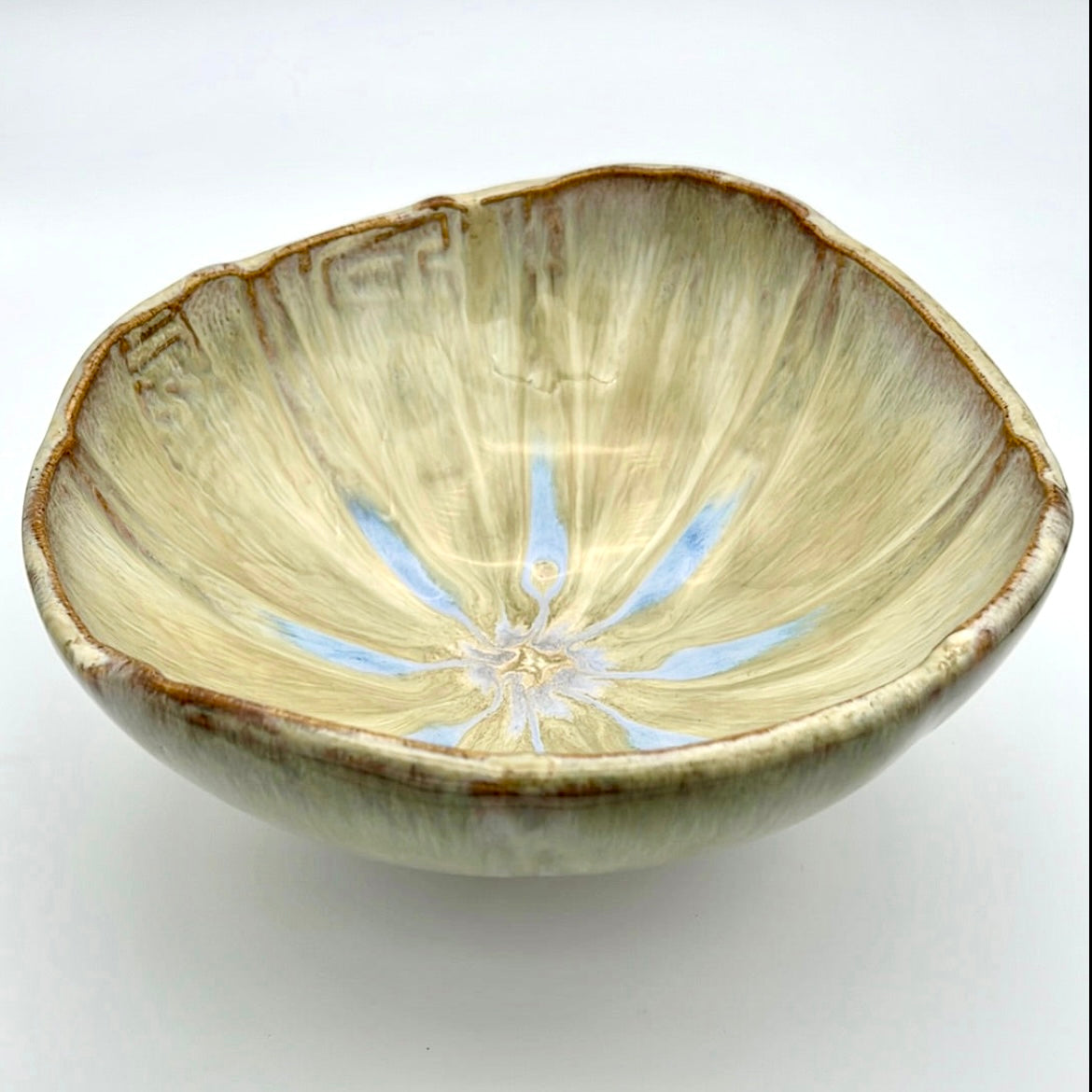 Centerpiece Serving Bowl | ROCK HOME Collection | 9” long x 9” wide x 4” tall