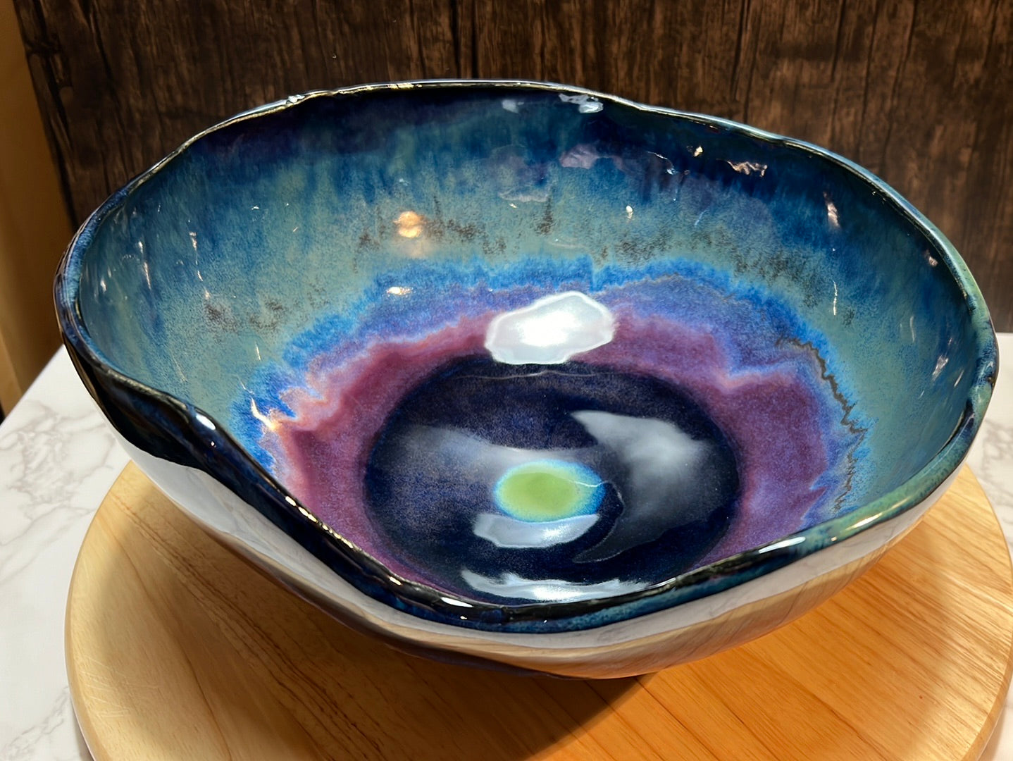 Centerpiece Serving Bowl | ROCK HOME Collection | 11.5 long x 11” wide x 6” tall
