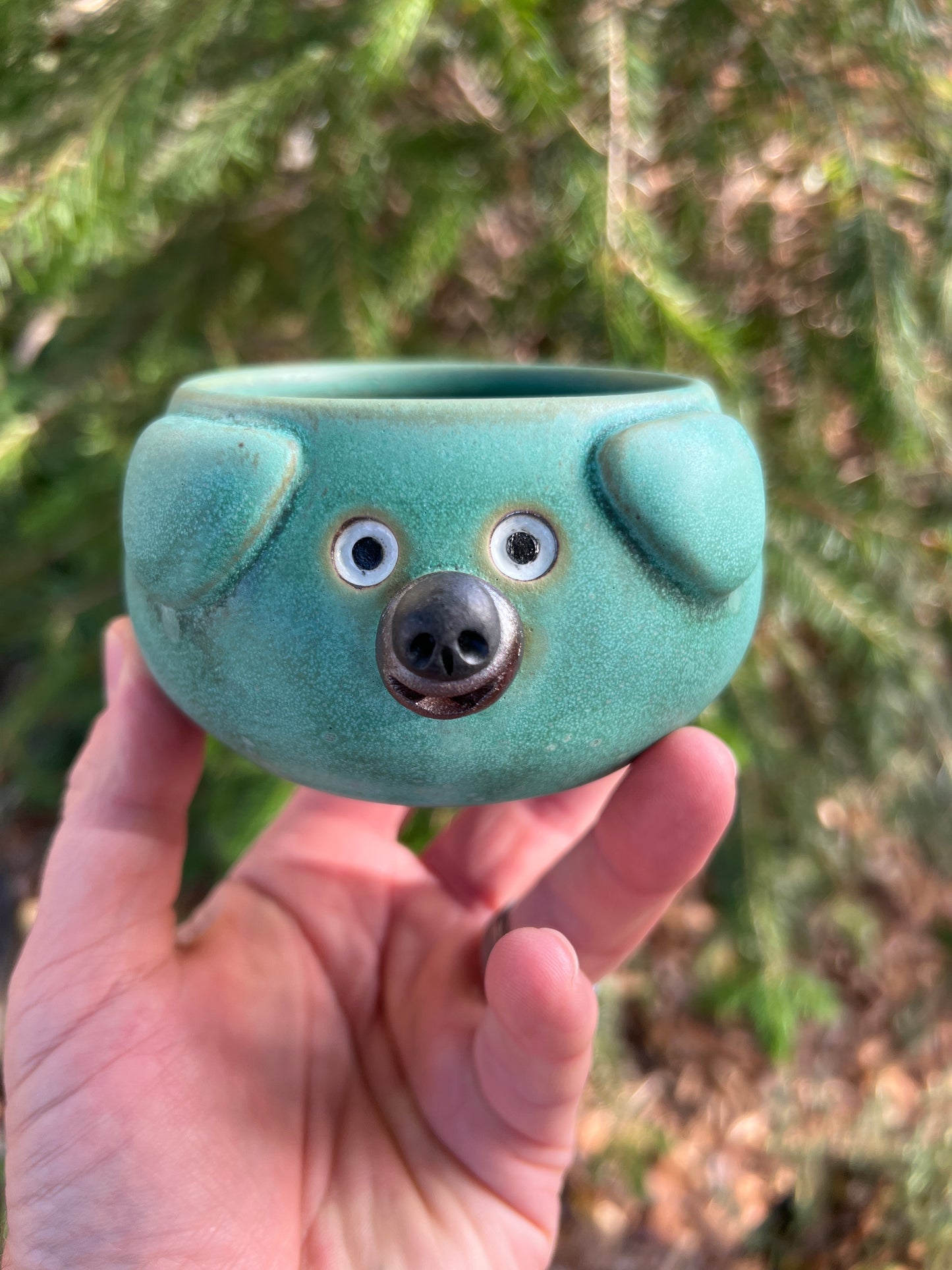 Rock Dogs Planter w/o drip hole - Copper Patina