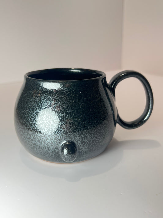 10 oz Rock Dogs Mug - Glittery Black