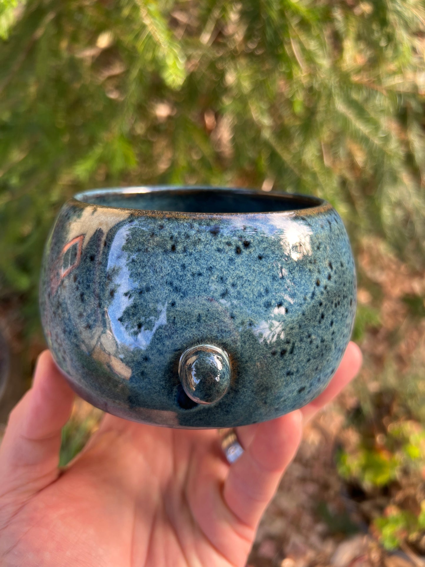 Rock Dogs Planter w/ drip hole - Deep Sea