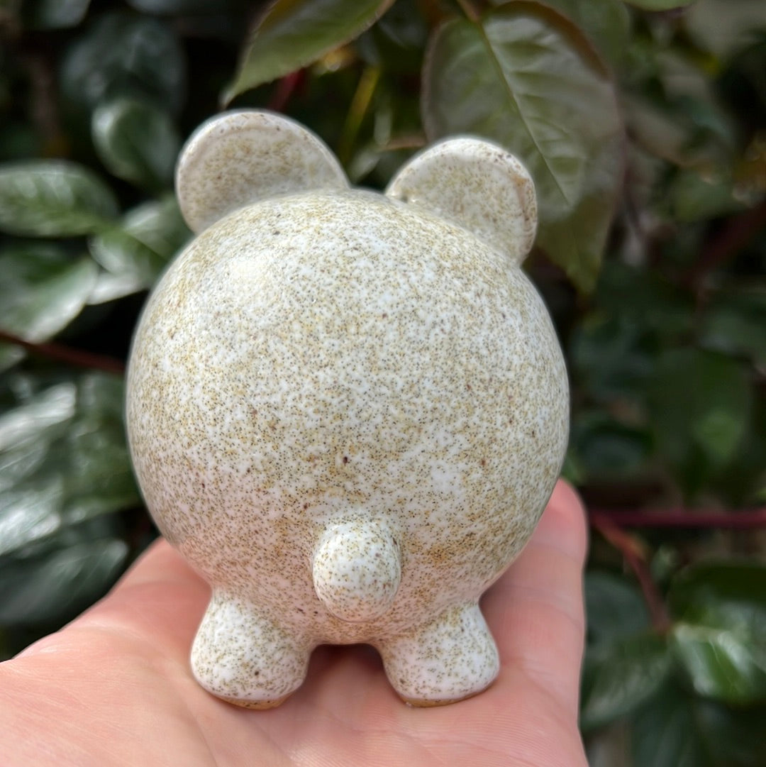 Handmade Rock Dog Collectible - Terrazzo