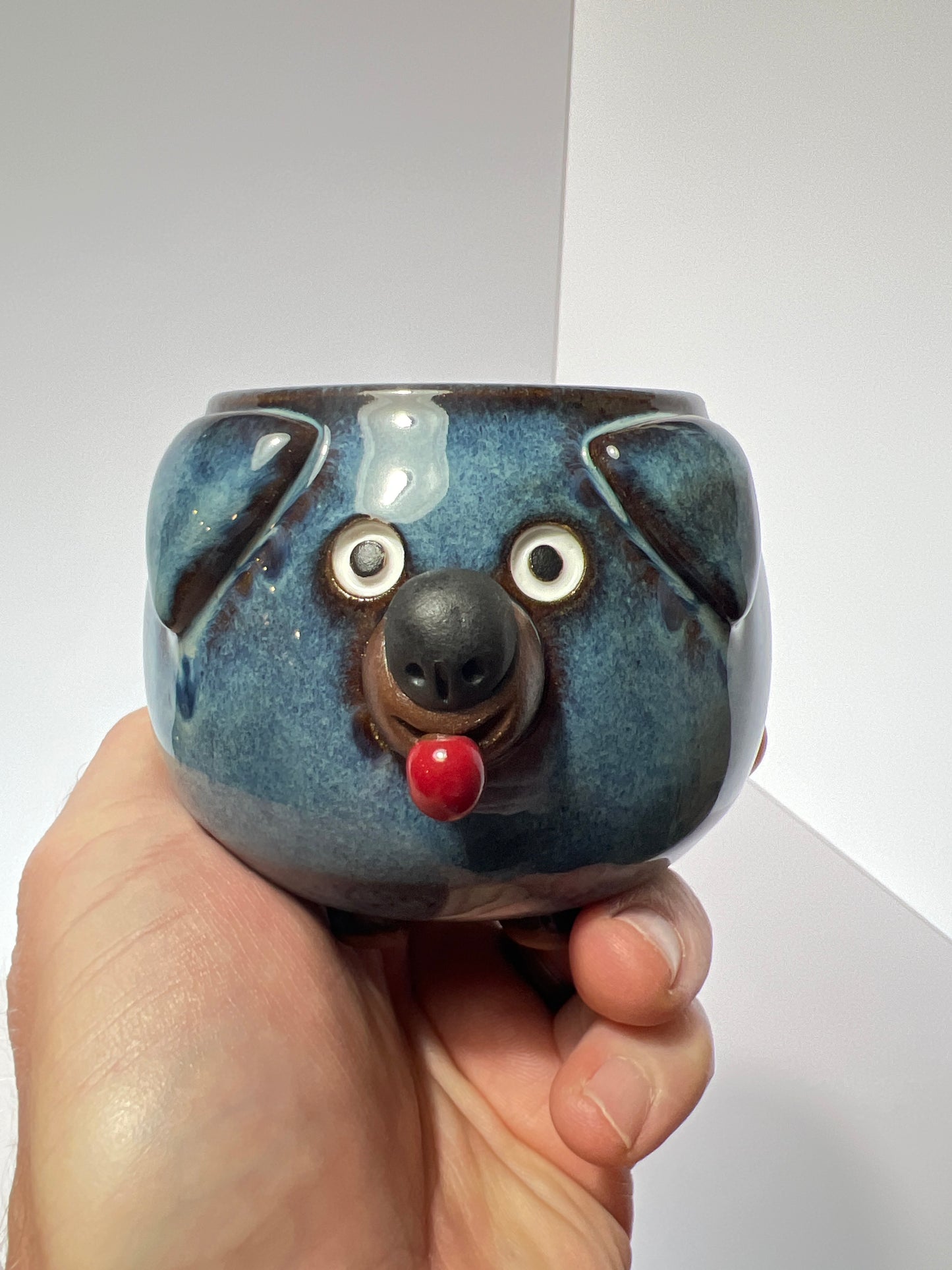 Rock Dogs Planter w/ drip hole - Deep Sea