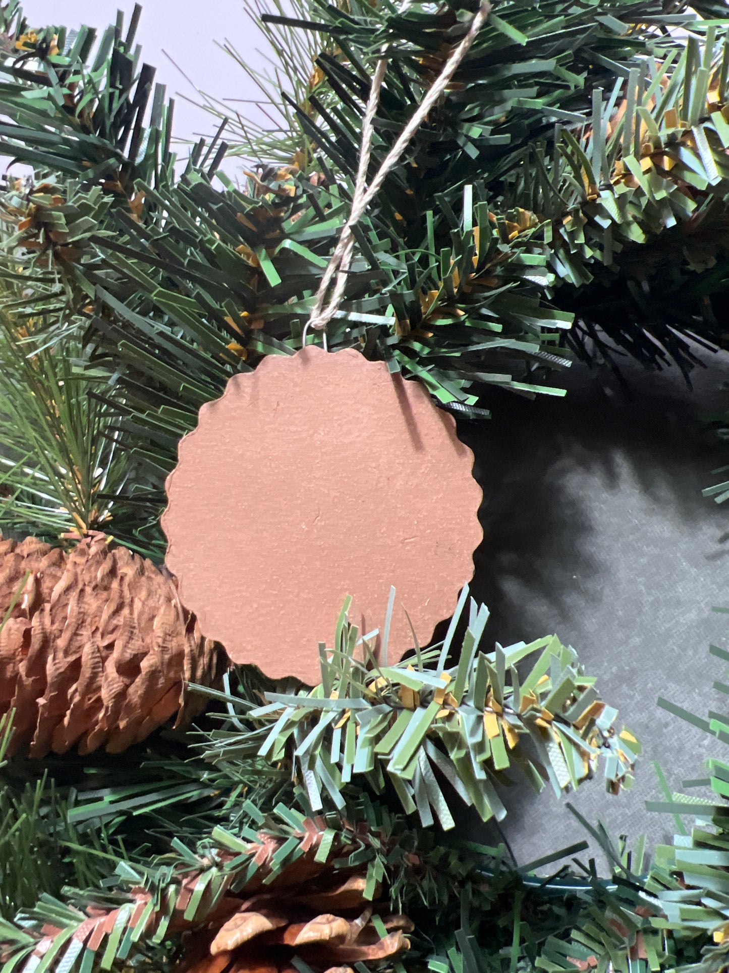 Handmade Rock Dogs Ornament - Sky Blue