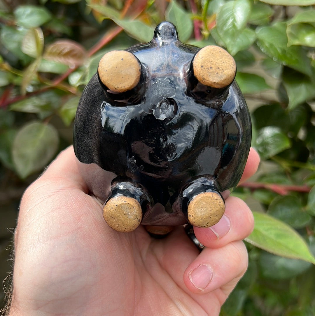 Handmade Rock Dog Collectible - Ironstone