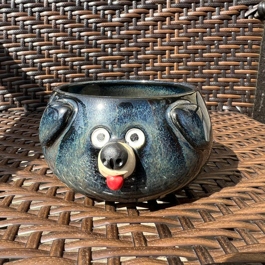 Rock Dogs Planter w/ drip hole - Coyote