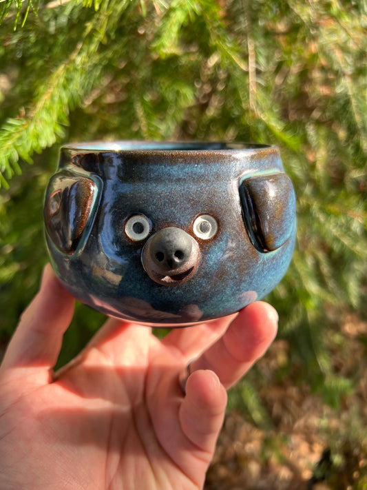 Rock Dogs Planter w/ drip hole - Deep Sea