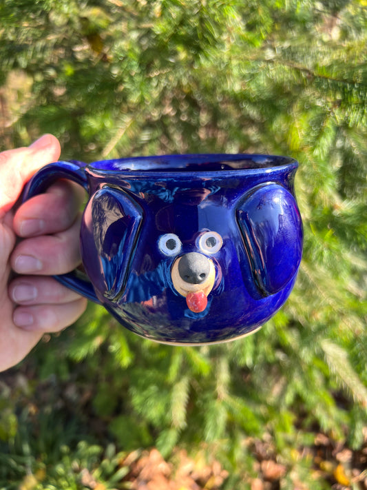 12 oz Rock Dogs Mug - Cobalt Blue