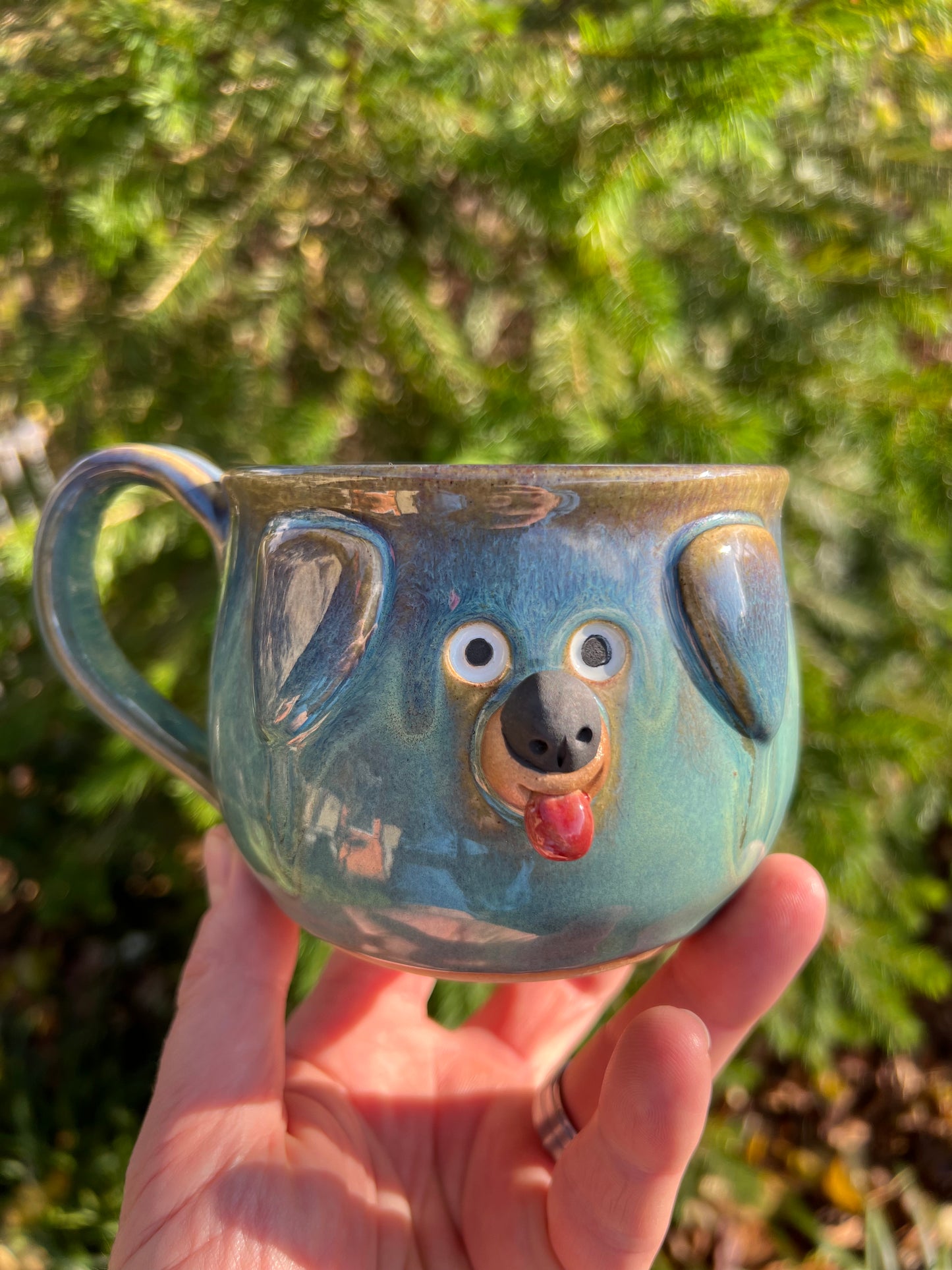 12 oz Rock Dogs Mug - Turquoise