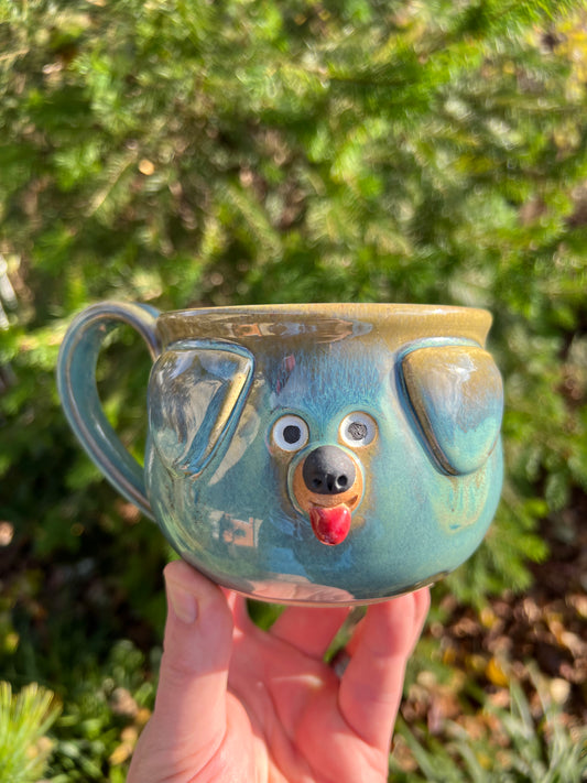 12 oz Rock Dogs Mug - Turquoise