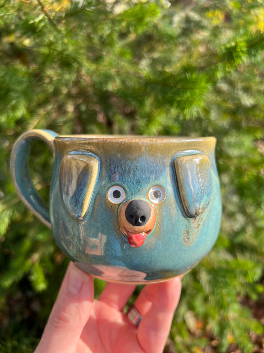 12 oz Rock Dogs Mug - Turquoise