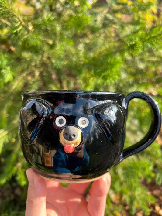 12 oz Rock Dogs Mug - Glossy Black