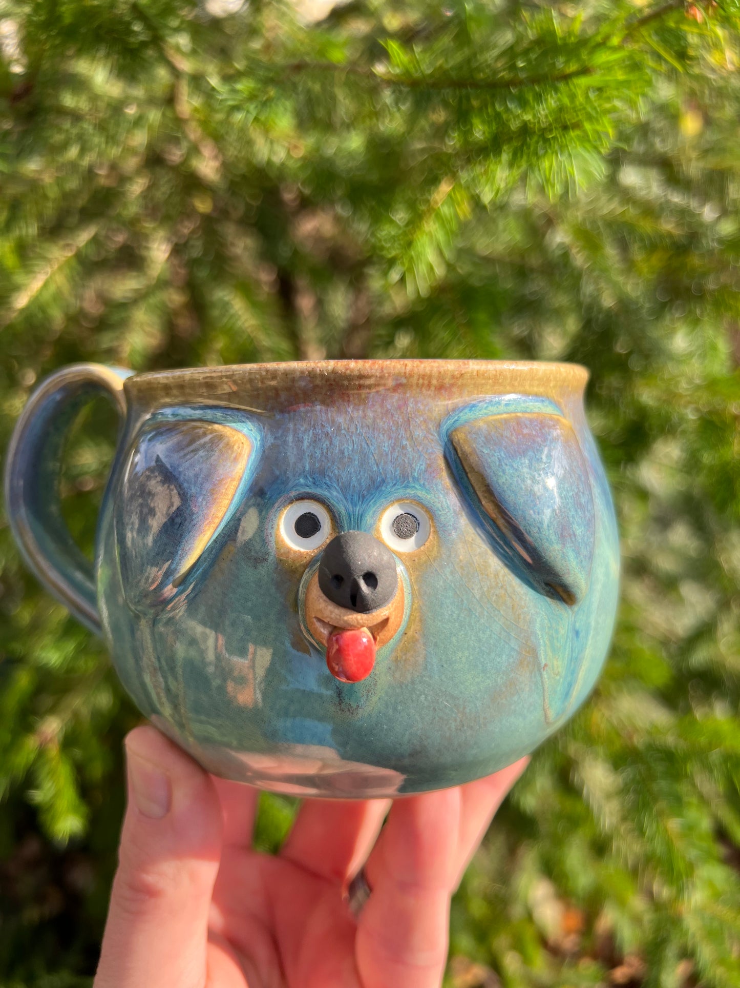 12 oz Rock Dogs Mug - Turquoise