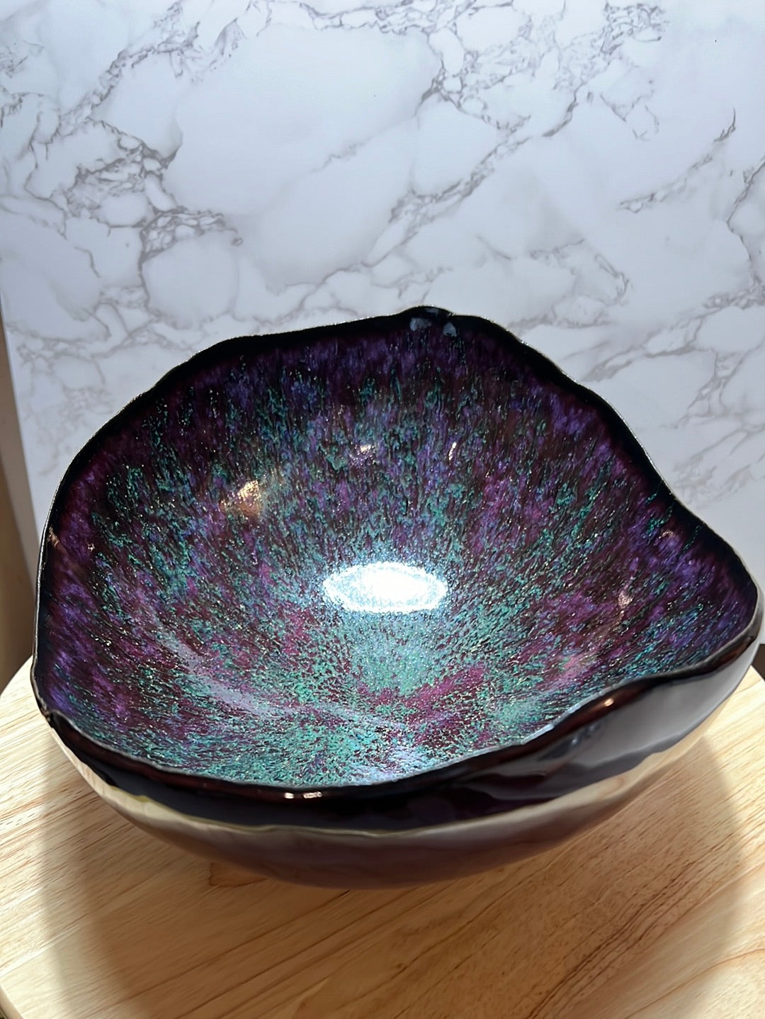 Centerpiece Serving Bowl | ROCK HOME Collection | 12” long x 10” wide x 6” tall